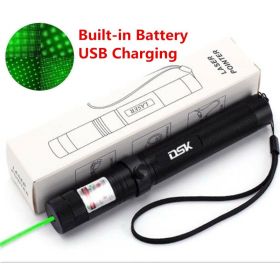 USB Rechargeable Green Laser Pointer Pen Light 990Miles 532NM Astronomy Visible Beam Light 1mw Flashlight Must Offer A Hazardous Materials Shippi (Option: Green Light)