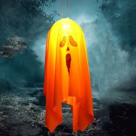 Halloween Decorations Outdoor Decor Hanging Lighted Glowing Ghost Witch Hat Halloween Decorations Indoor Outside Ornaments Clearance Halloween Pa (size: 45cm)